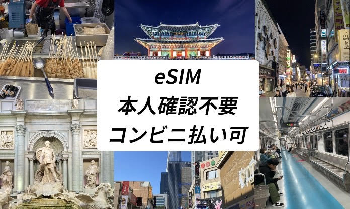 eSIM　本人確認不要