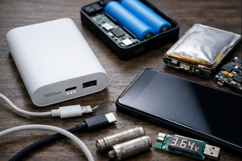 モバイルバッテリー 満充電できない