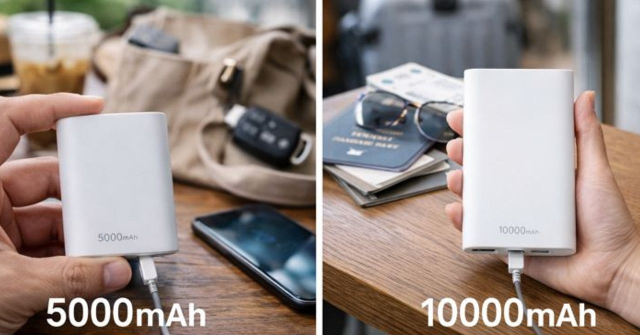 モバイルバッテリー 5000mah 10000mah どっち