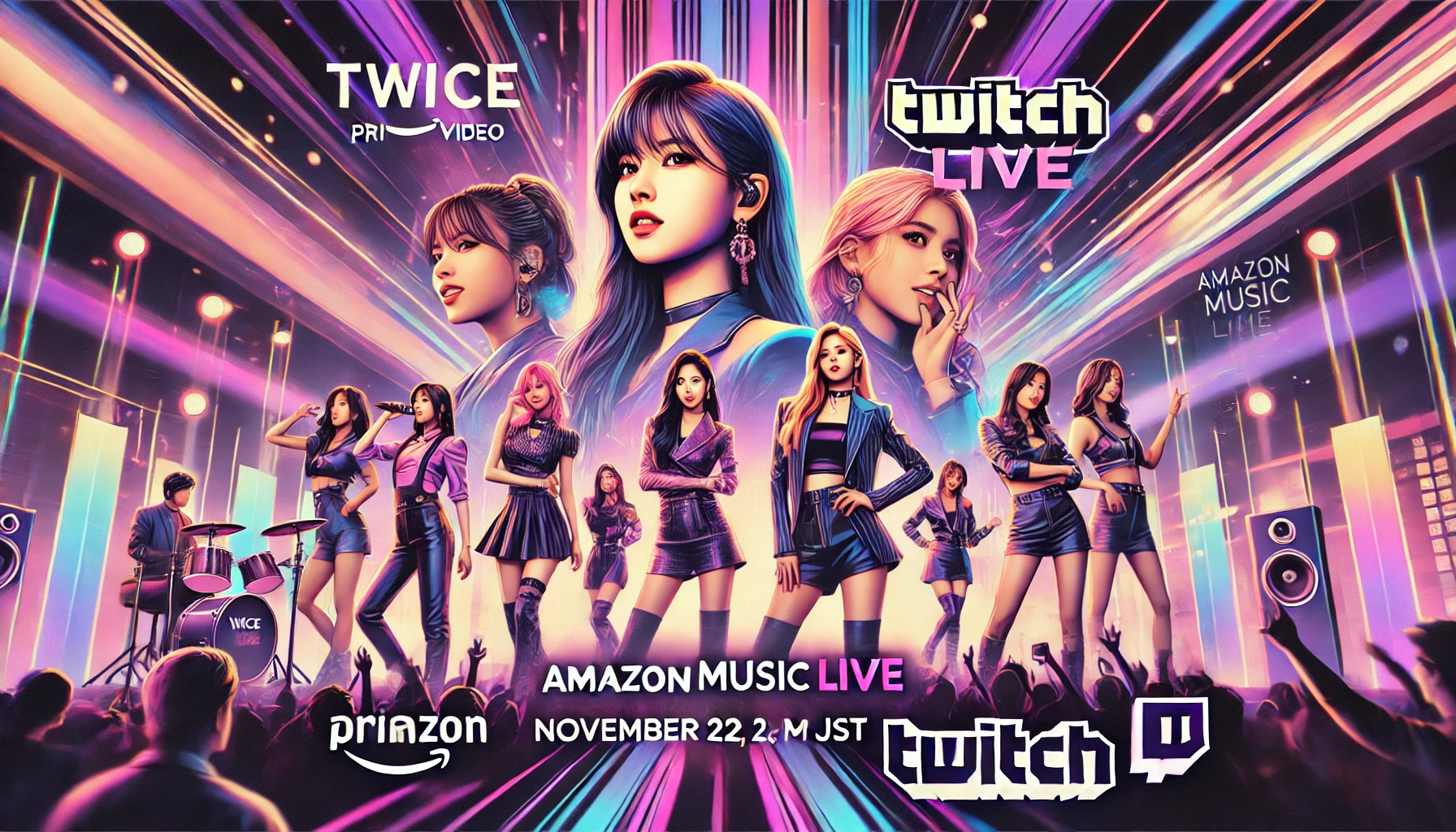 TWICE Amazon Music Live 見逃し配信　無料で見る