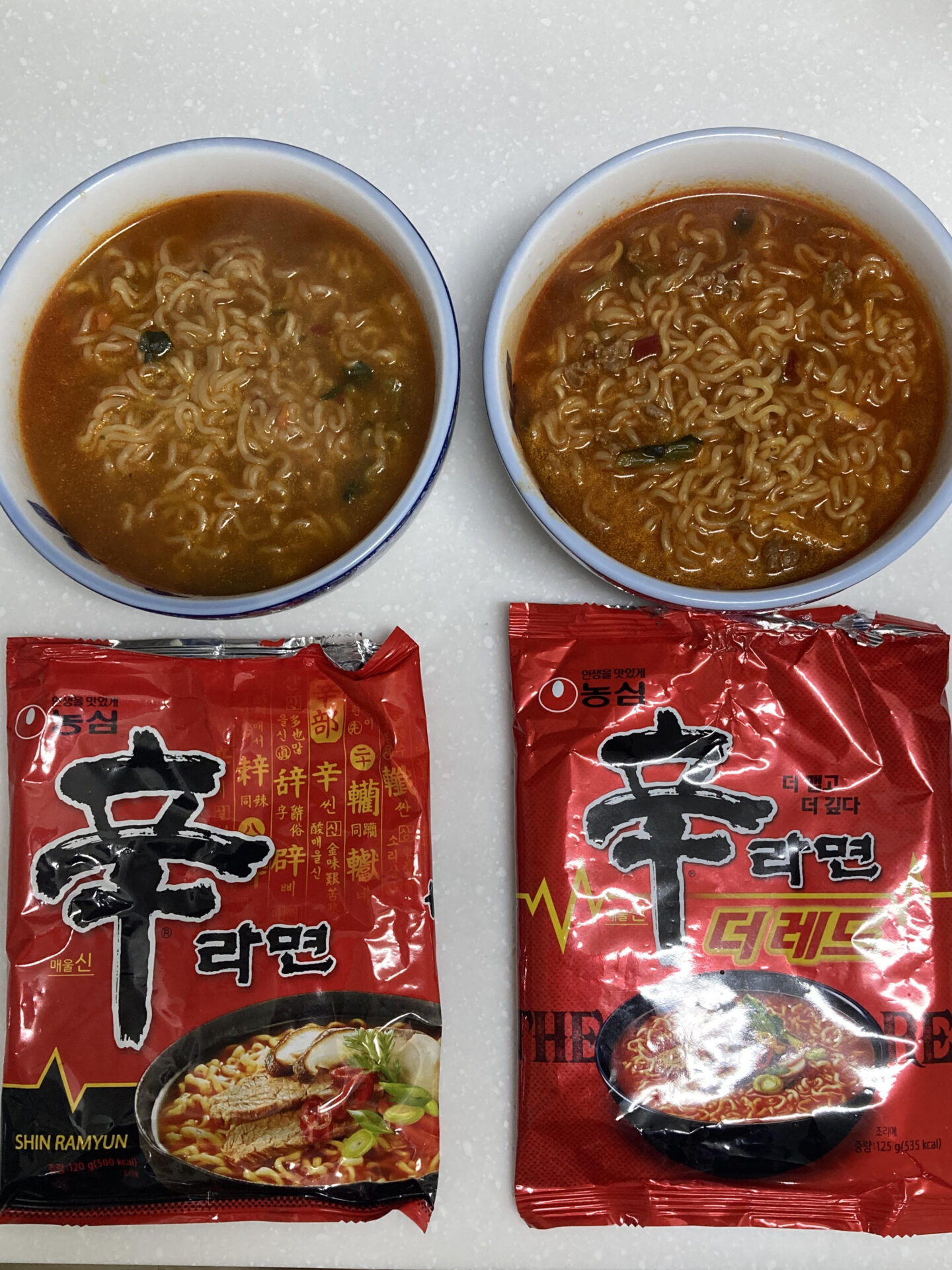 辛ラーメン　辛さ　比較