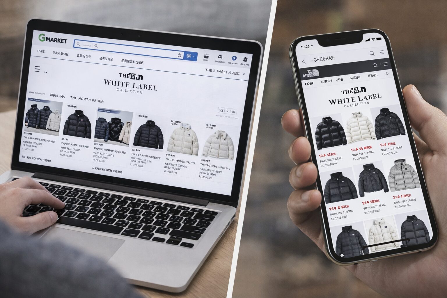 韓国通販サイトでノースフェイスを購入