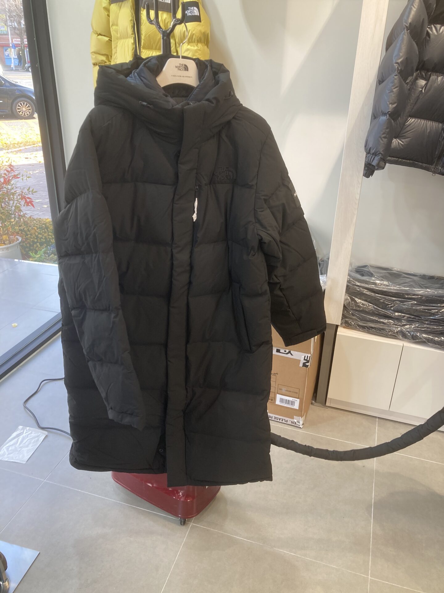 韓国ノースフェイスダウン試着レビュー サイズ110