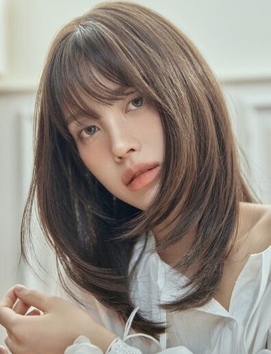 総手植えフルウィッグ） レイヤードウィンドカット