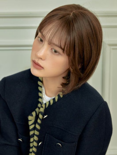 人毛MIX 総手植えフルウィッグ） ショートボブ