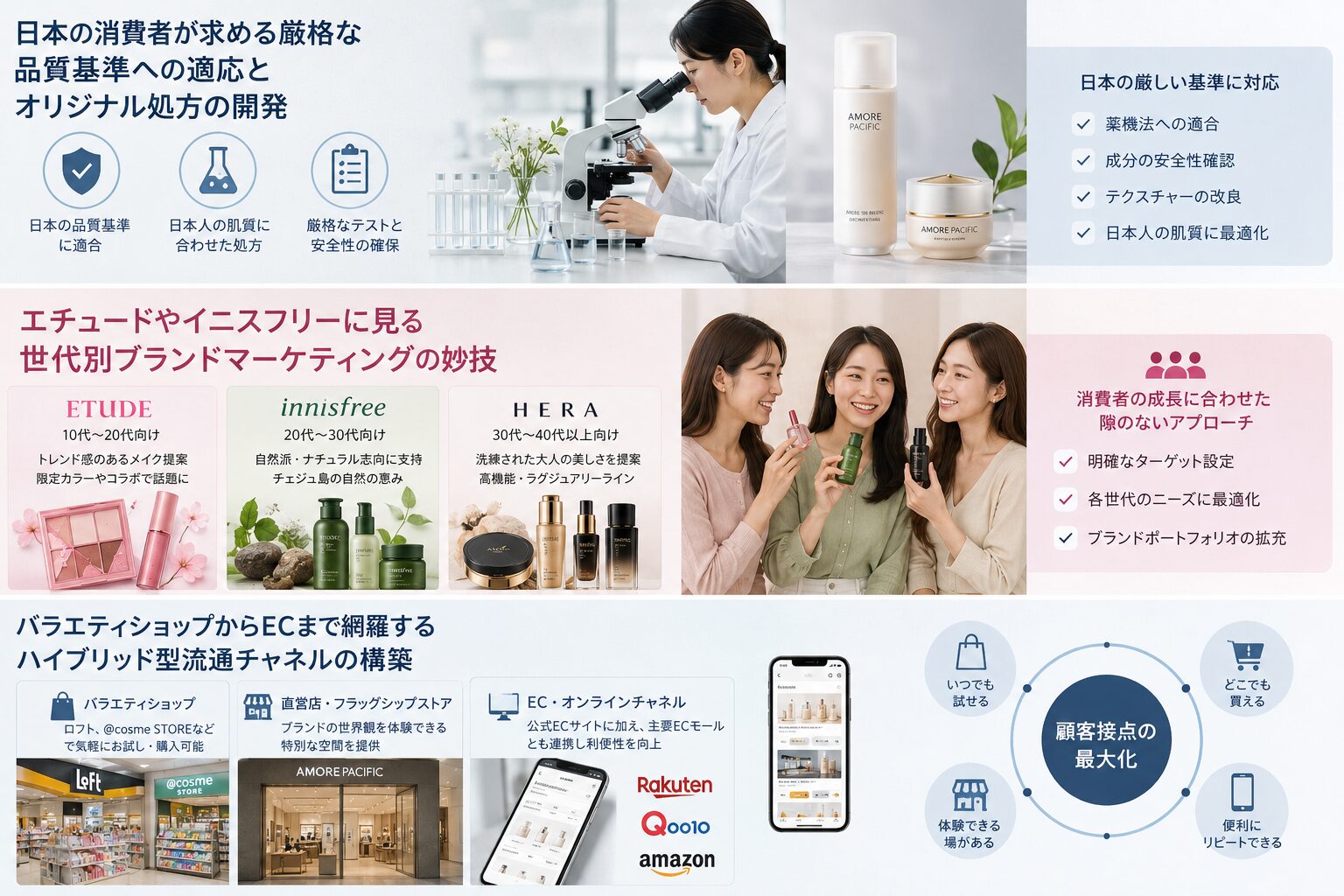 アモーレパシフィックジャパンが展開する日本市場の緻密なローカライズ戦略
