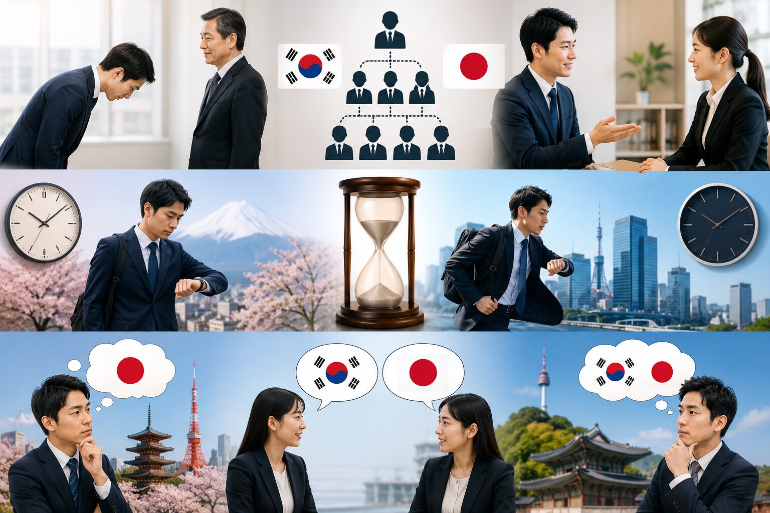 日本と韓国のビジネスマナーの違い＜具体例＞