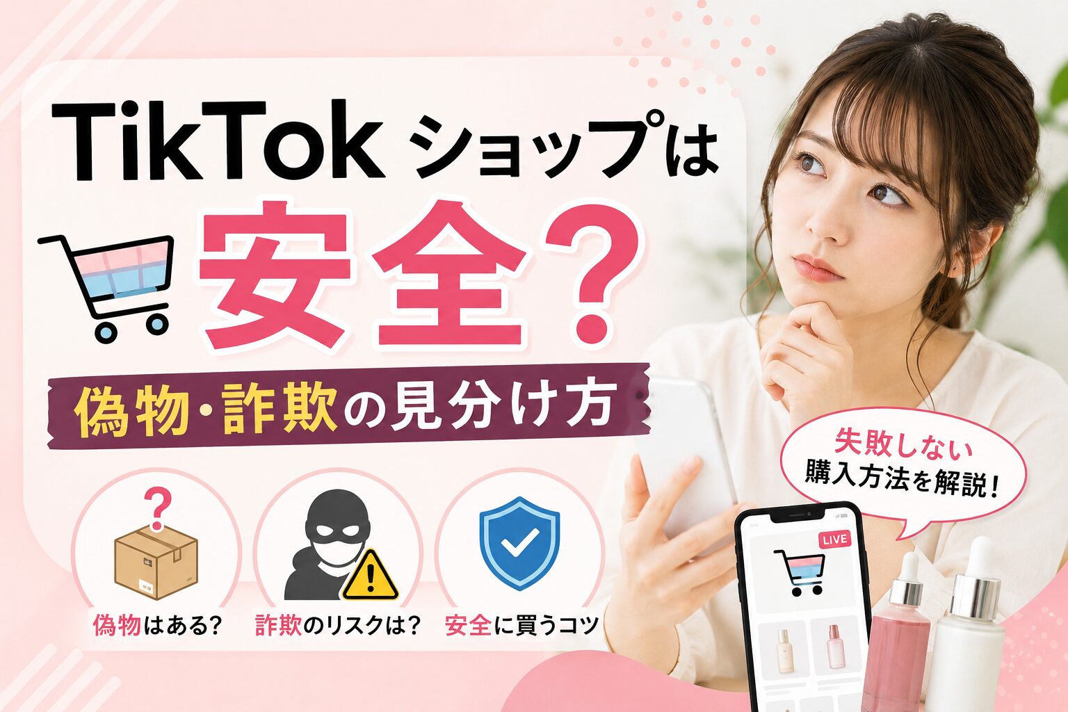 TikTok ショップは安全？偽物・詐欺の見分け方