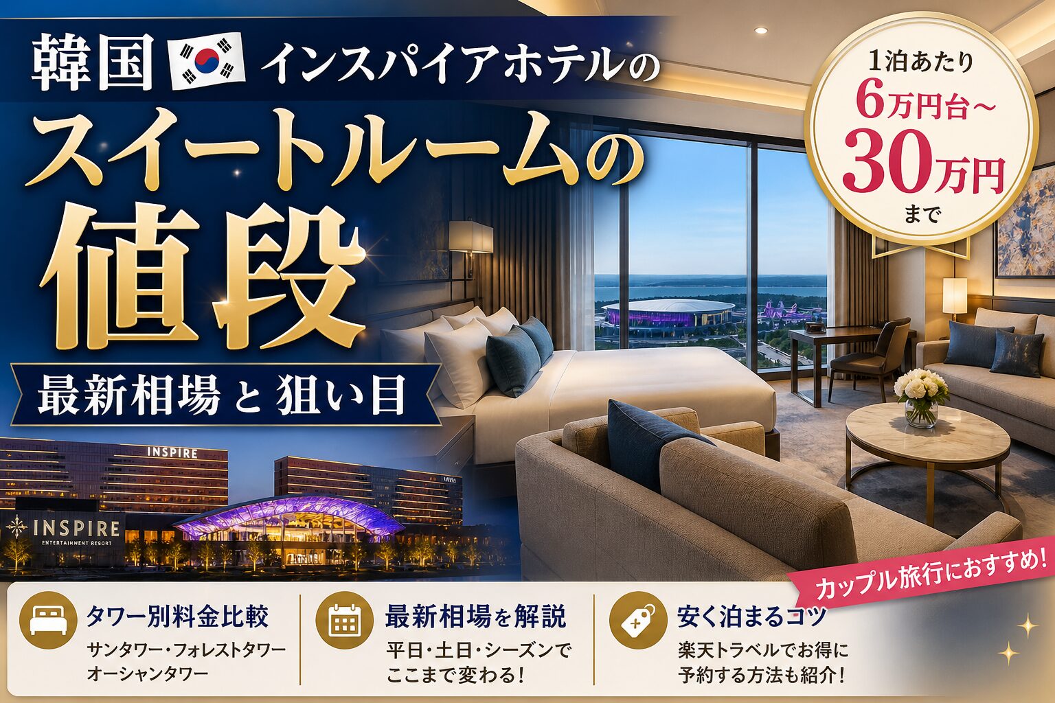 韓国 インスパイアホテルのスイートルームの値段｜最新相場と狙い目
