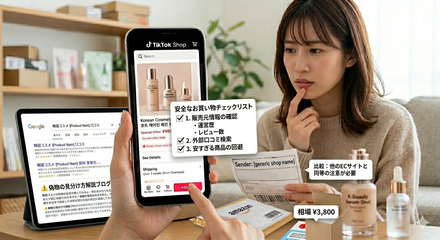 TikTok Shopで安全に買い物する方法