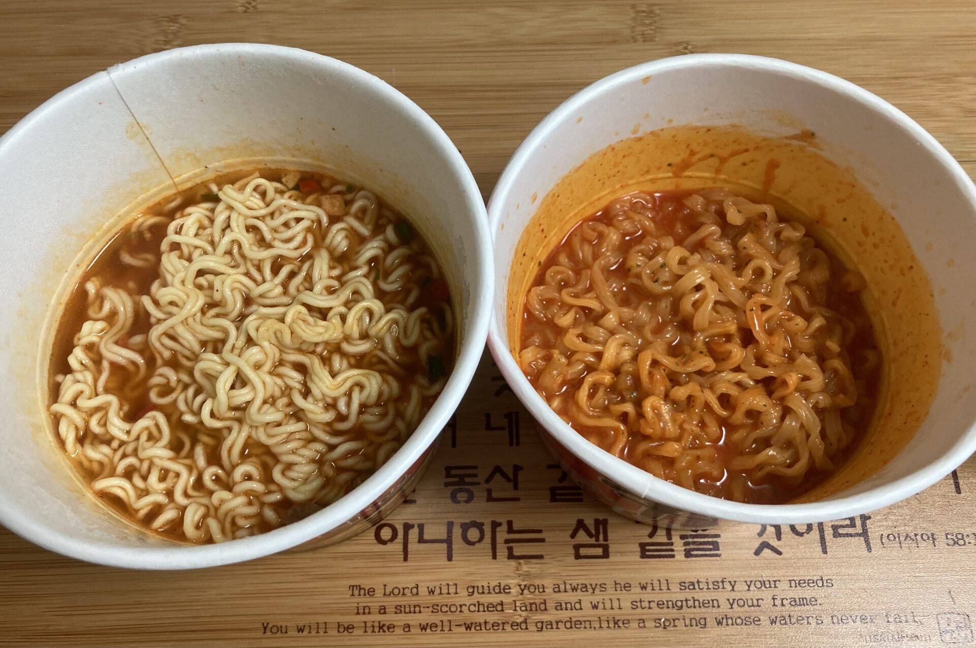 通常版との違い（辛さ・スープ・麺）