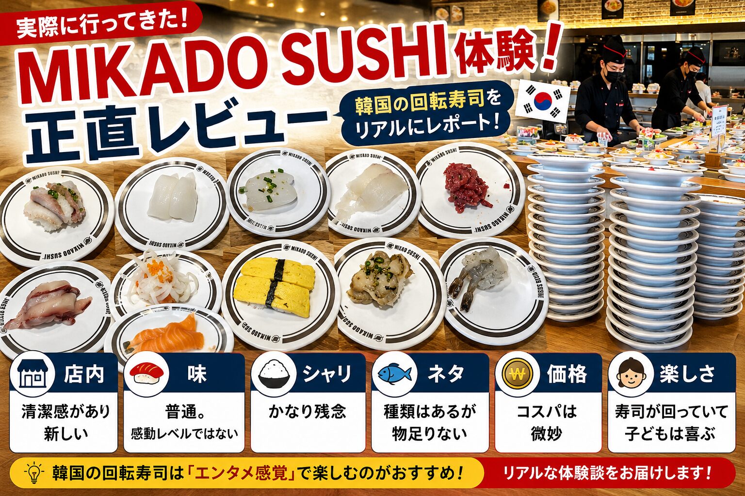 実際にMIKADO SUSHIへ行った感想【正直レビュー】