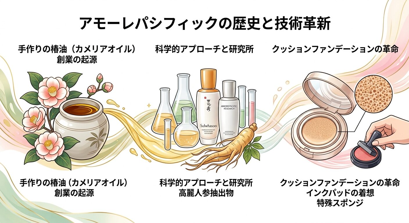 アモーレパシフィックの歴史と成長を導いた技術革新