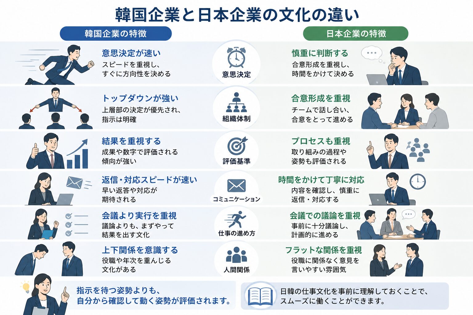 韓国企業で働く前に知っておきたい文化の違い